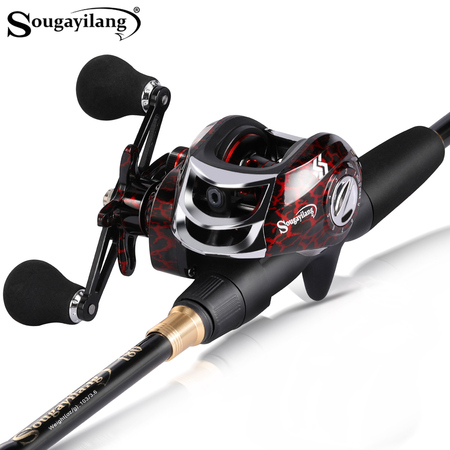 Fishing Rod Combo - Sougayilang 1.8-2.4m Casting Fishing Combo Telescopic
