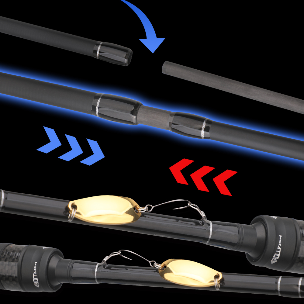 ROLLFISH Carbon Fiber Spinning - Fishing Rod Surf 评论和价格